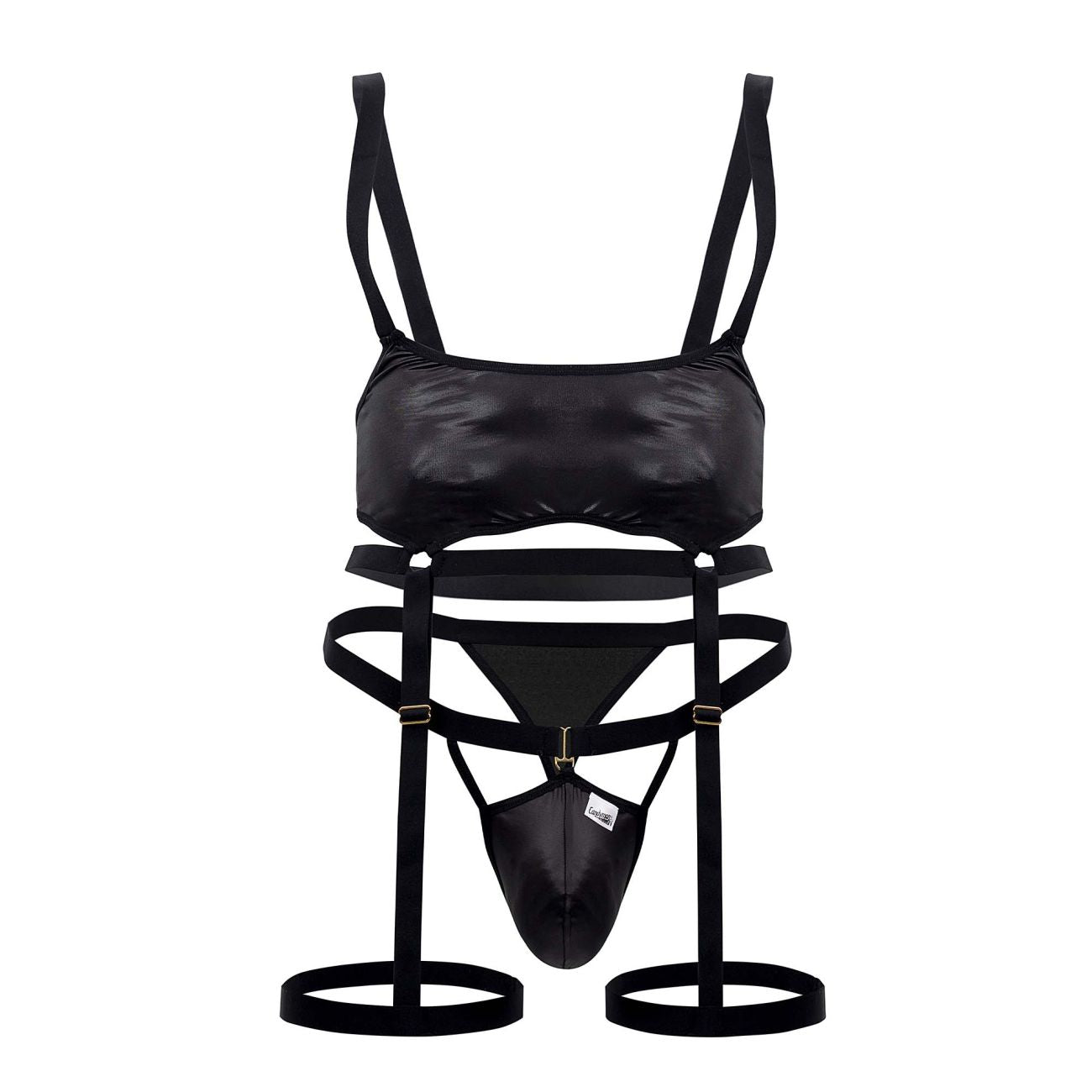 JCSTK - CandyMan 99667 Harness Bodysuit Black