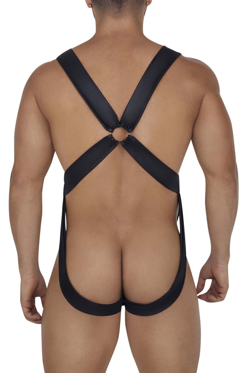 JCSTK - CandyMan 99695 Harness Bodysuit Black