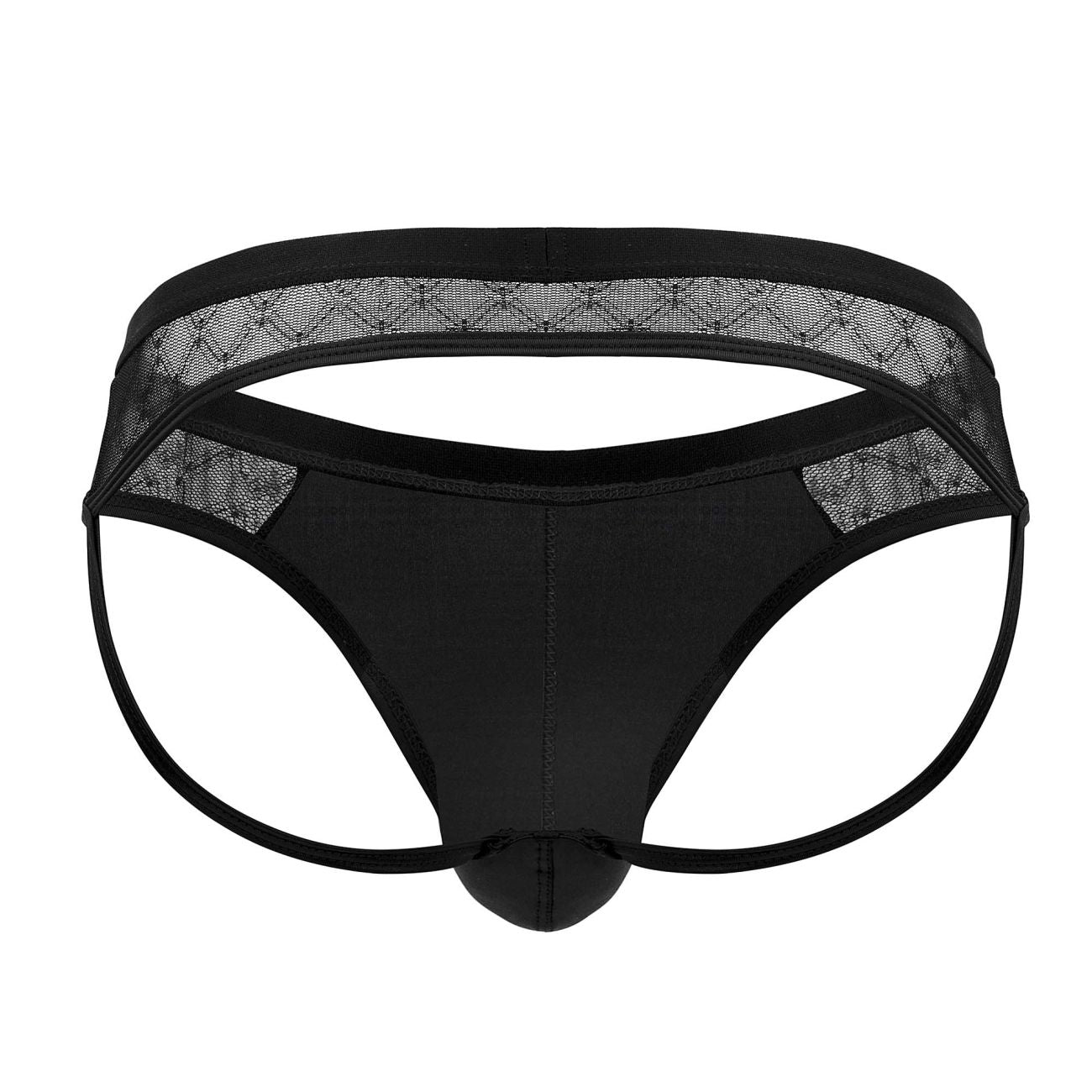 CandyMan 99763 Lace Jockstrap Black