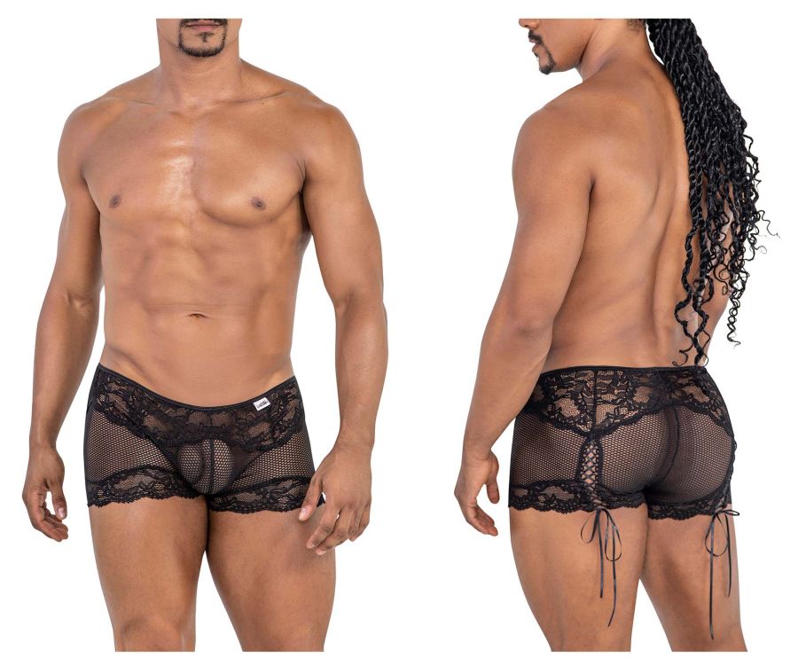 CandyMan 99779 Mesh Lace Trunks Black