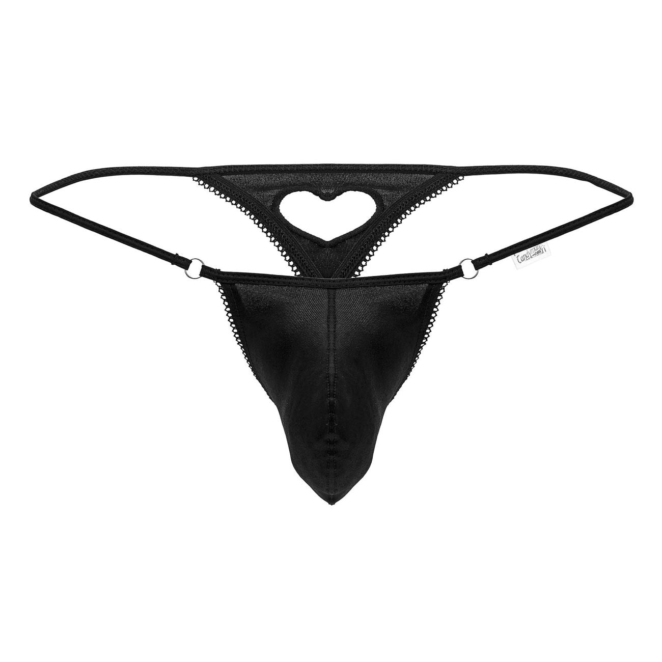 CandyMan 99789 Heart Thongs Black