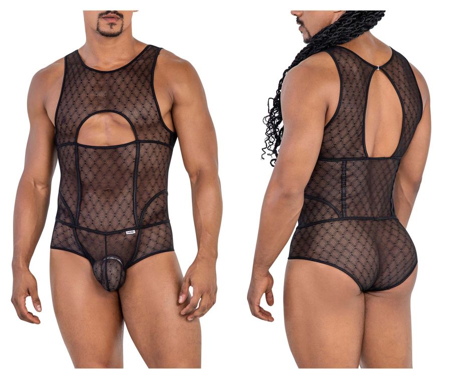 CandyMan 99794 Mesh Bodysuit Black