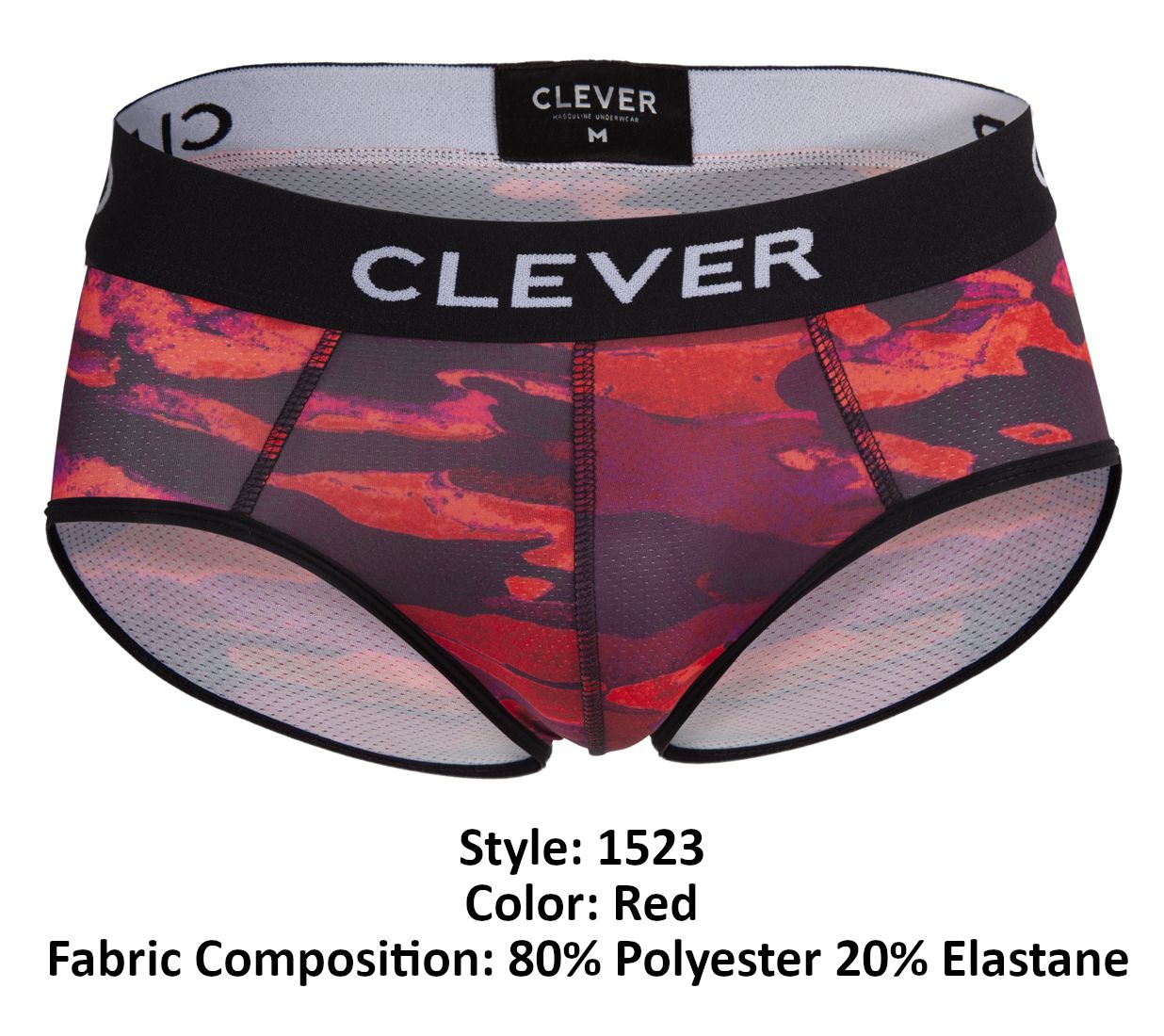 Clever 1523 Navigate Briefs Red