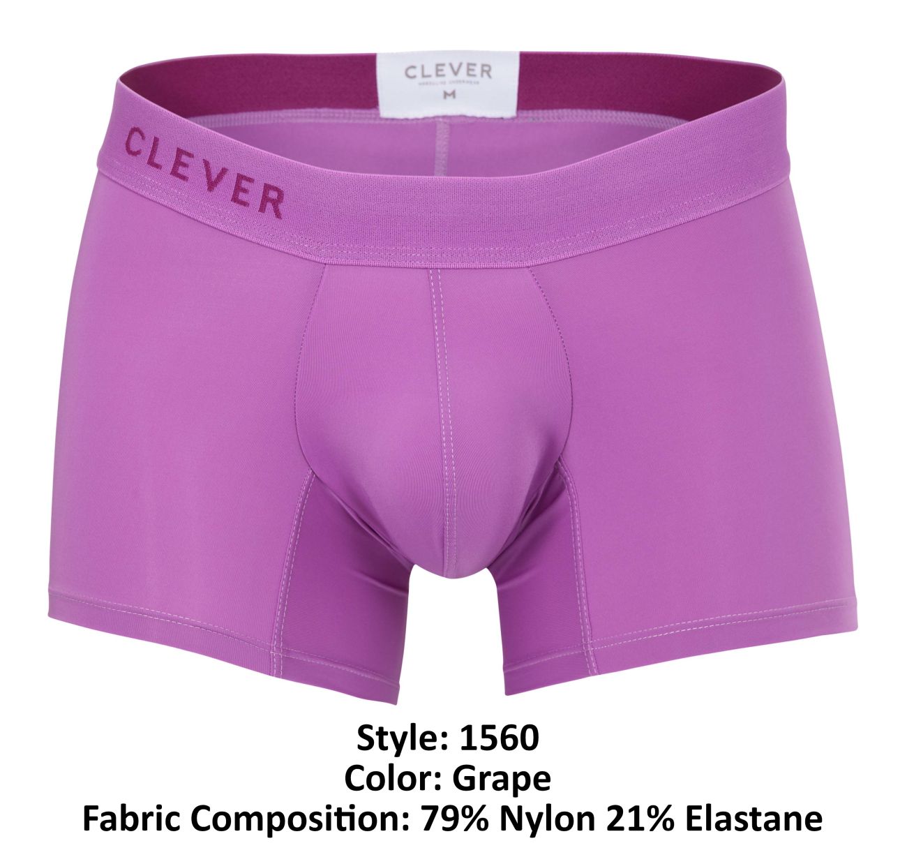 Clever 1560 Malba Boxer Briefs Grape