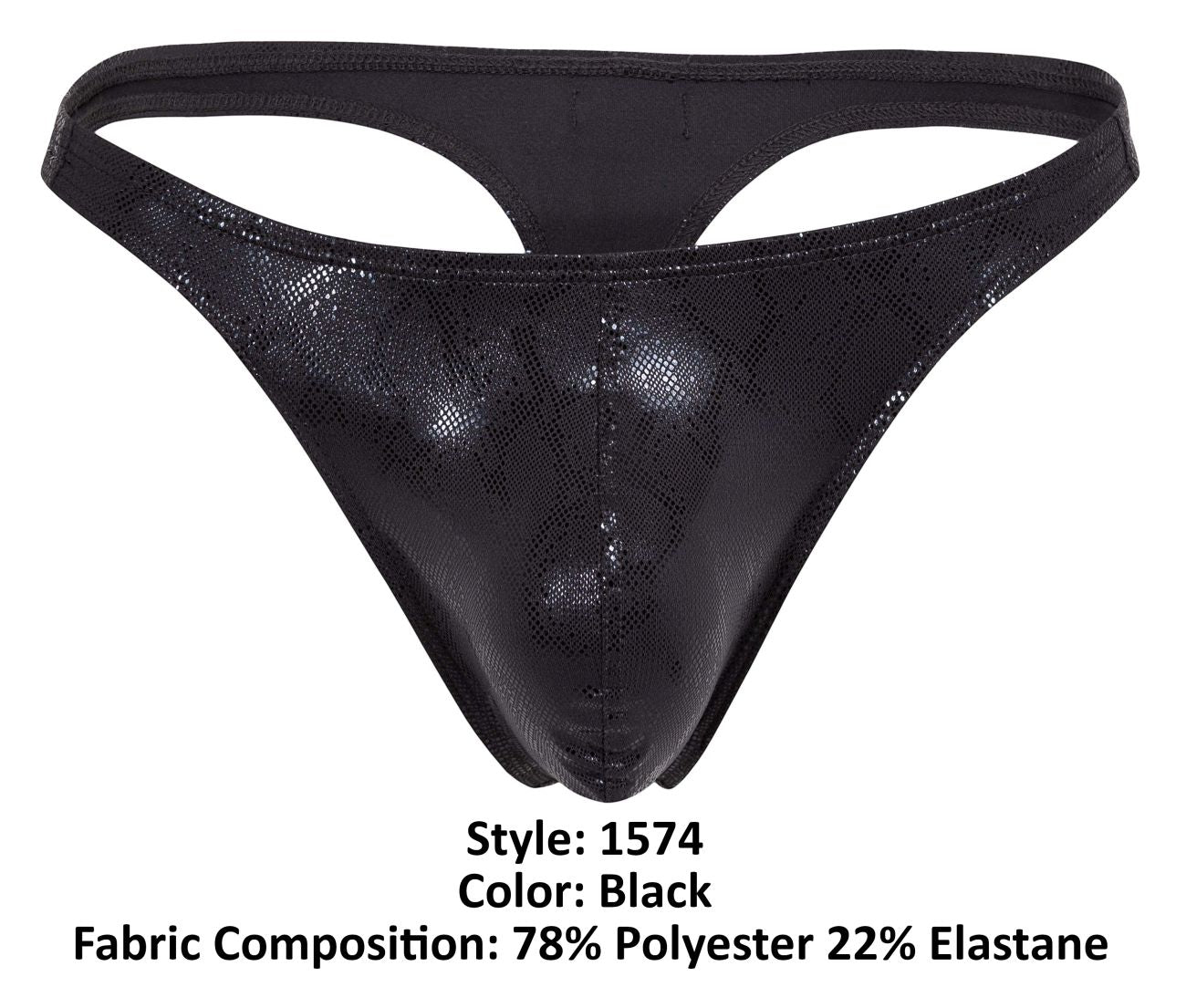 Clever 1574 Brilliant Thongs Black