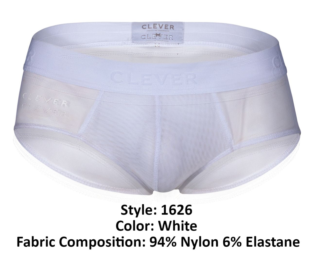 Clever 1626 Yin Yang Briefs White