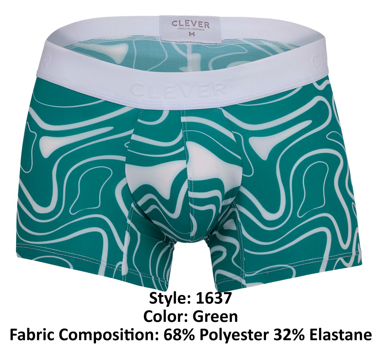 Clever 1637 Dynamic Trunks Green Print