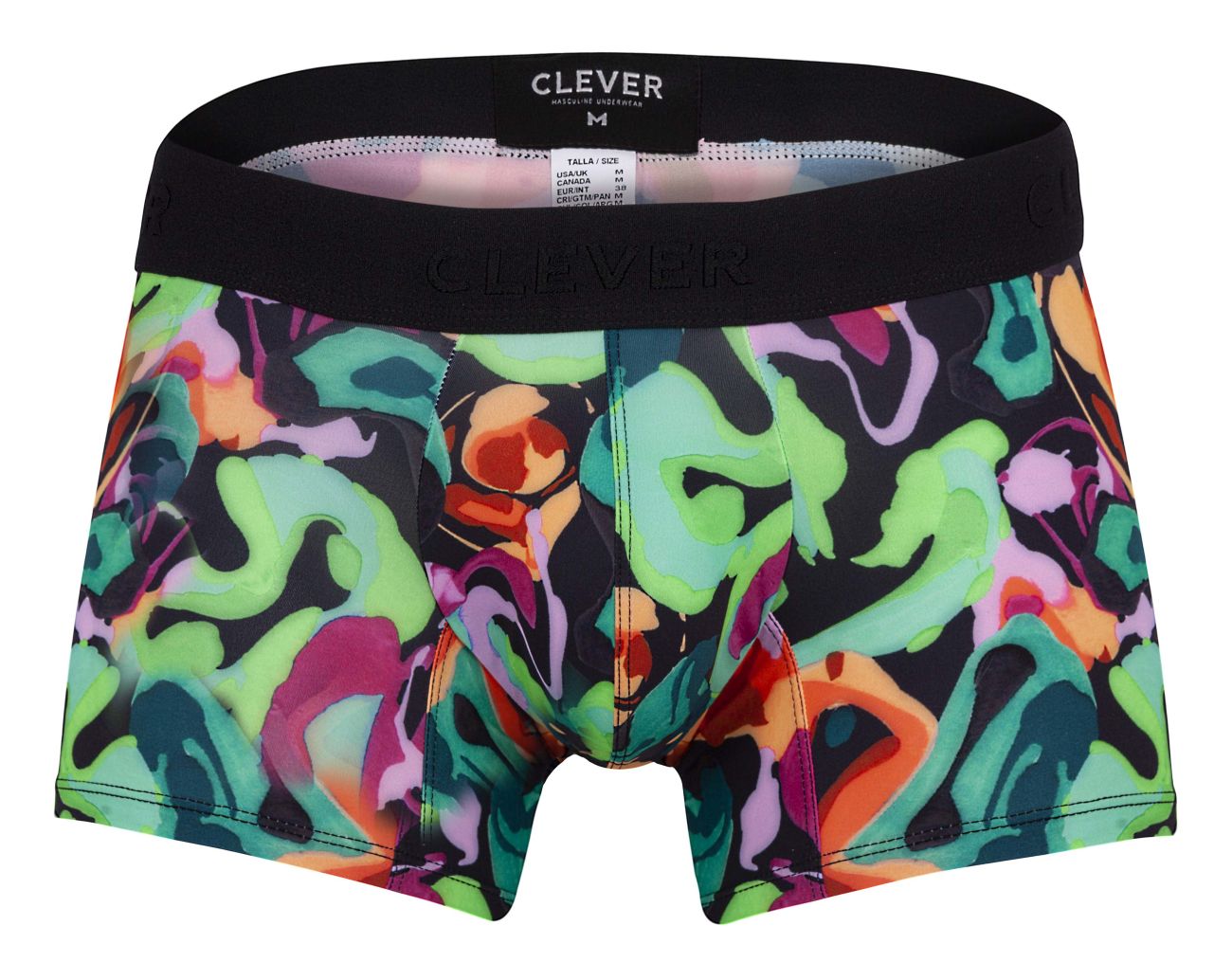 Clever 1642 Absolute Trunks Black Print