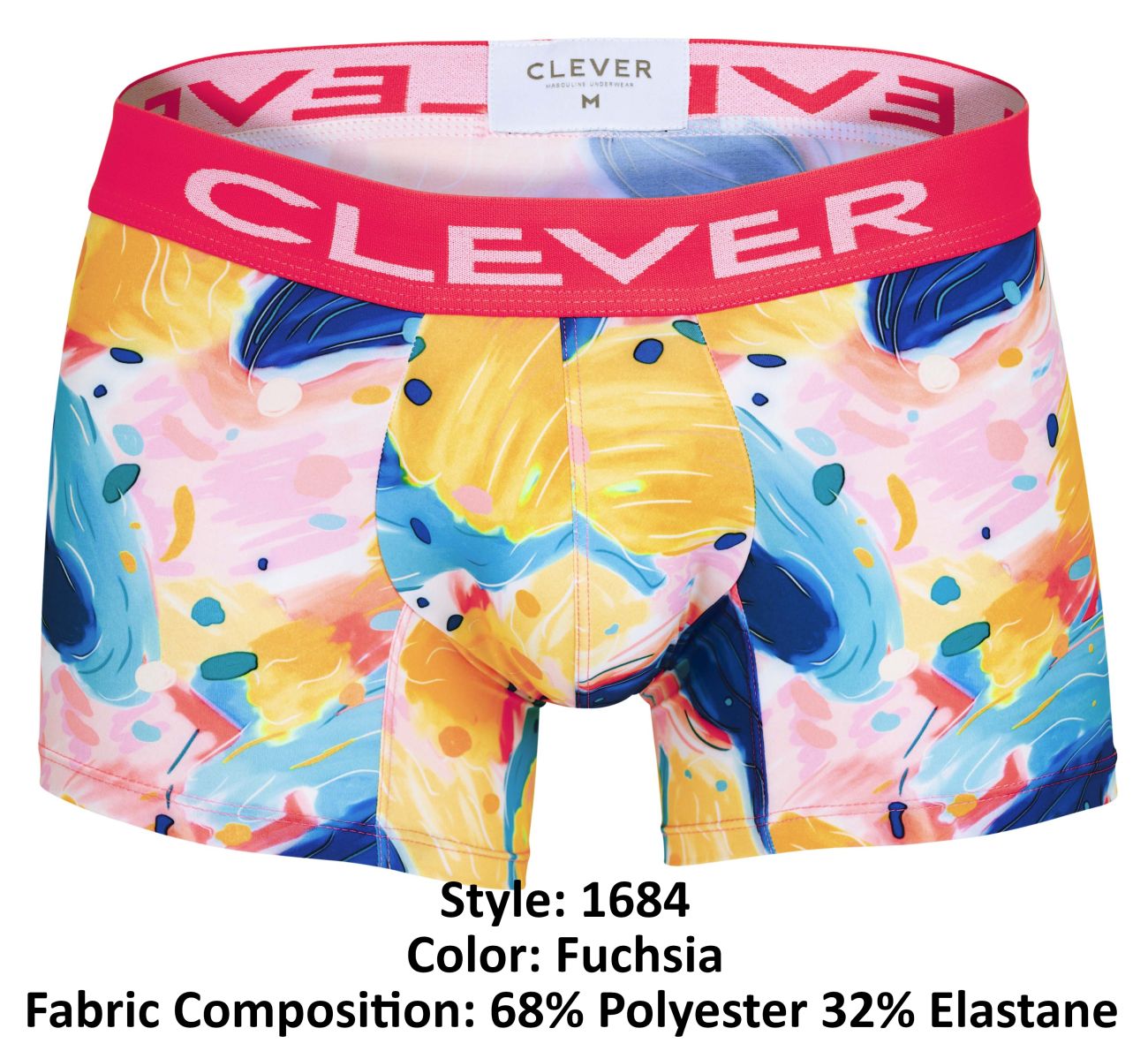 Clever 1684 Lienzo Trunks Fuchsia Multi