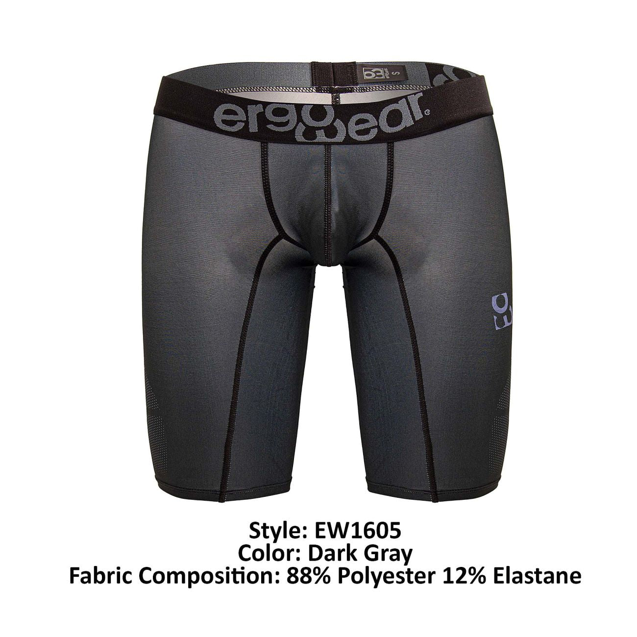 ErgoWear EW1605 MAX SE Athletic Shorts Dark Gray