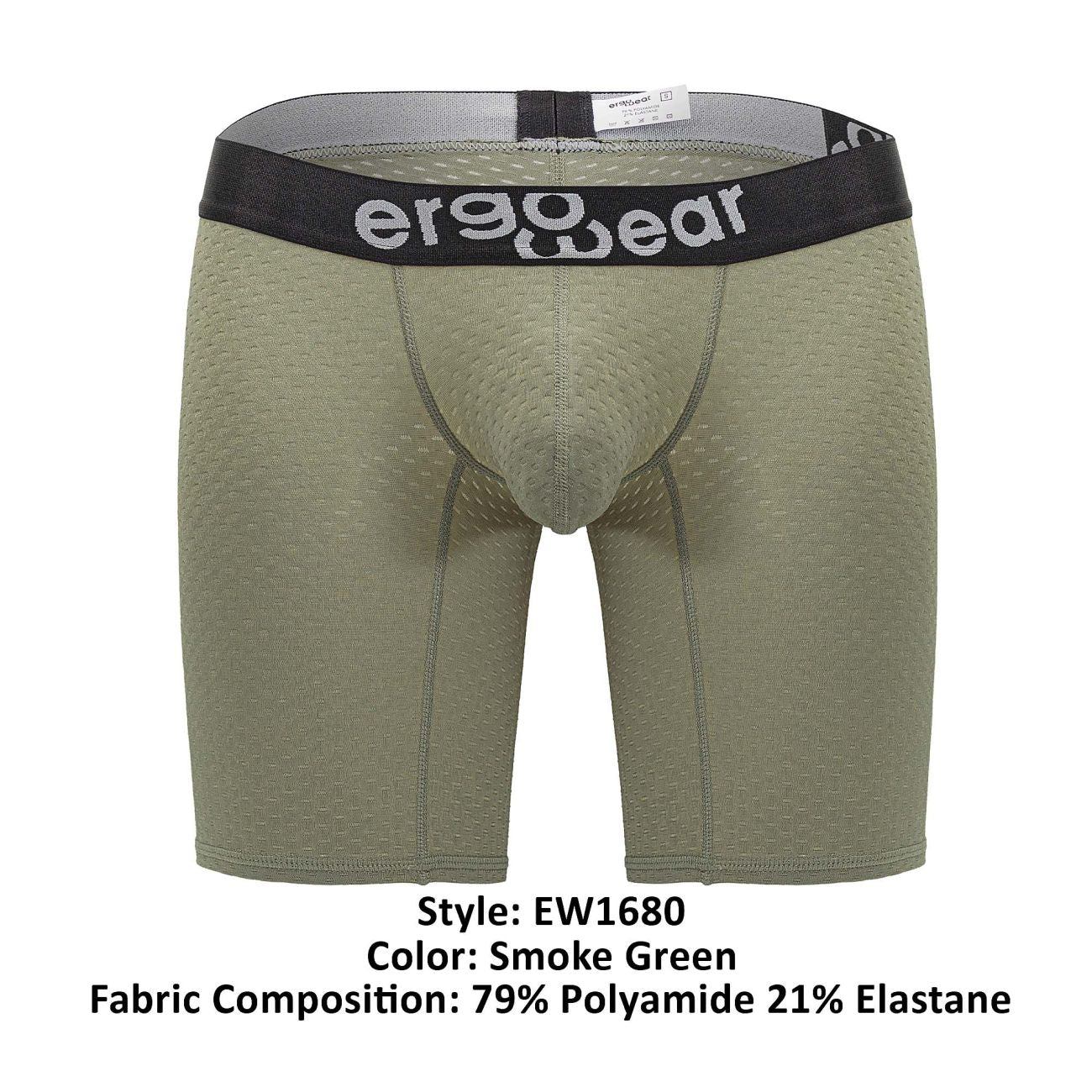 ErgoWear EW1680 MAX FLOW Boxer Briefs Smoke Green