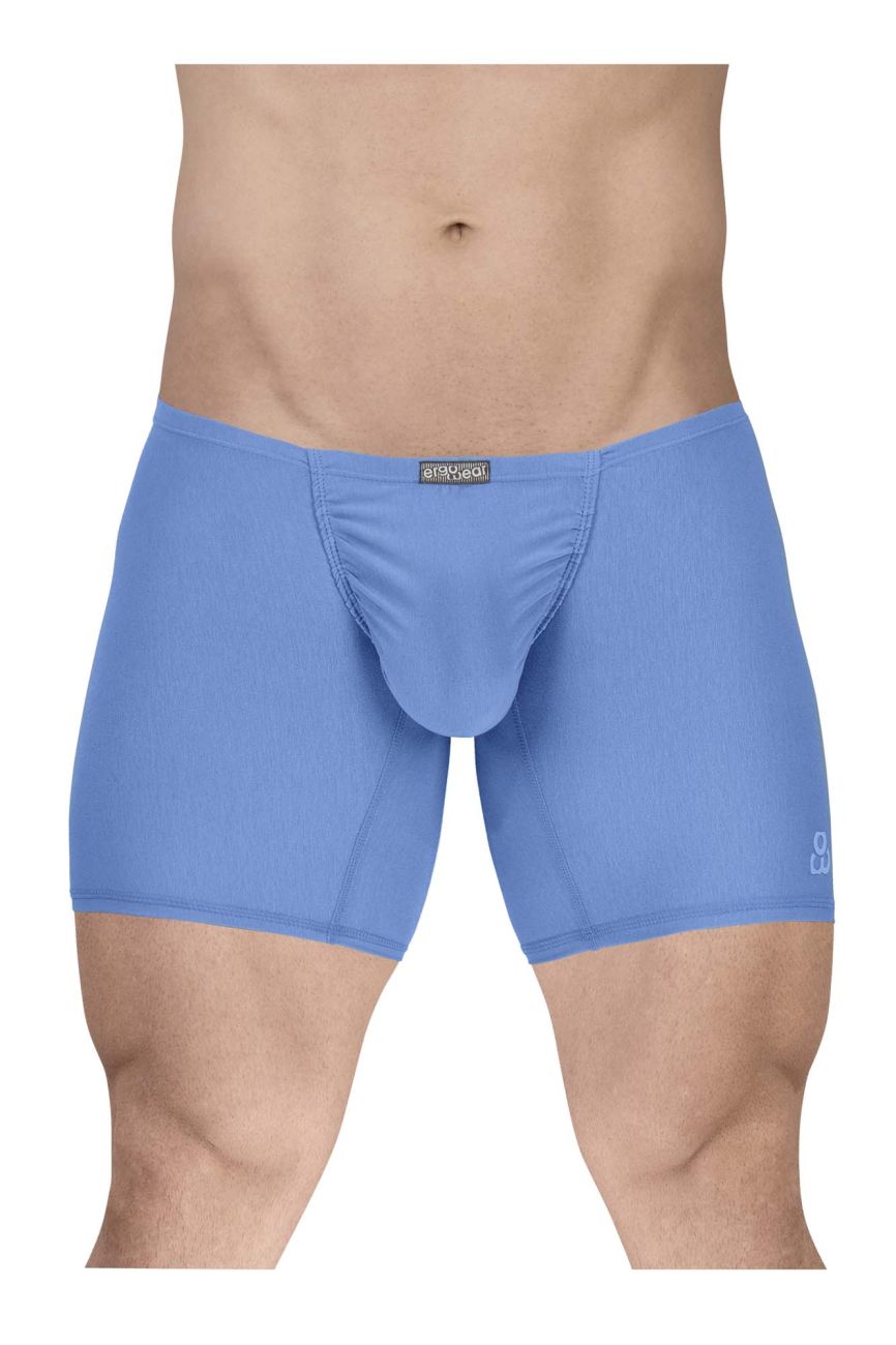 ErgoWear EW1733 FEEL GR8 Cotton Boxer Briefs Light Blue