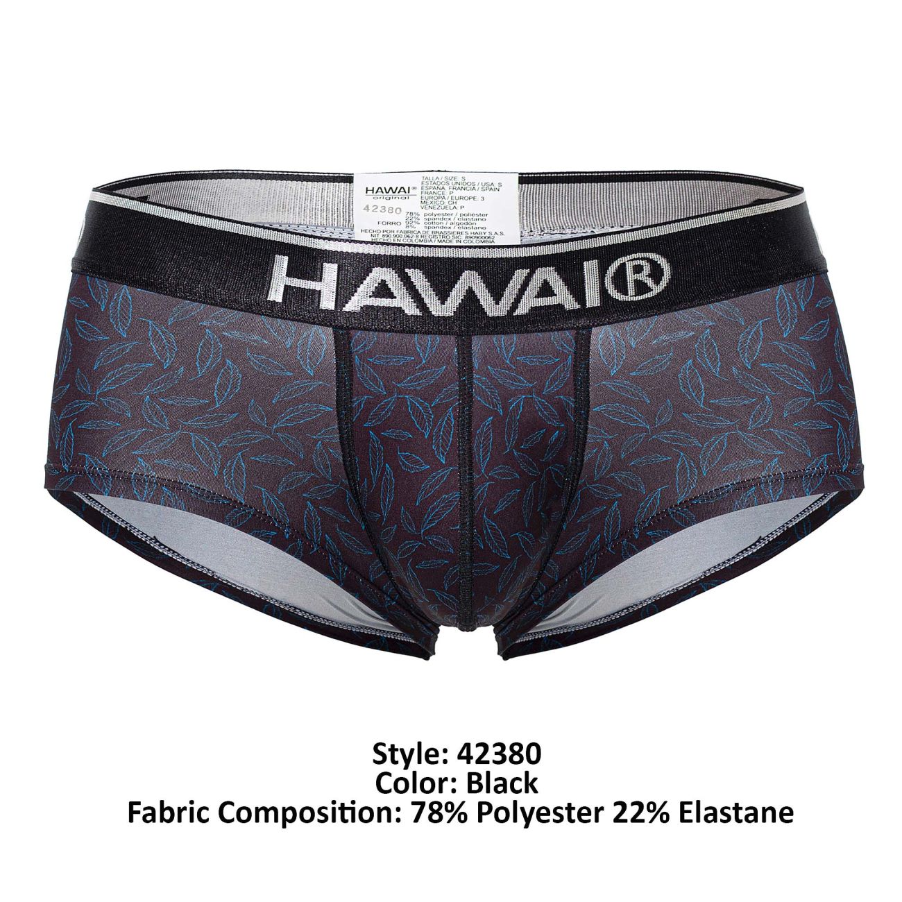 HAWAI 42380 Printed Briefs Black