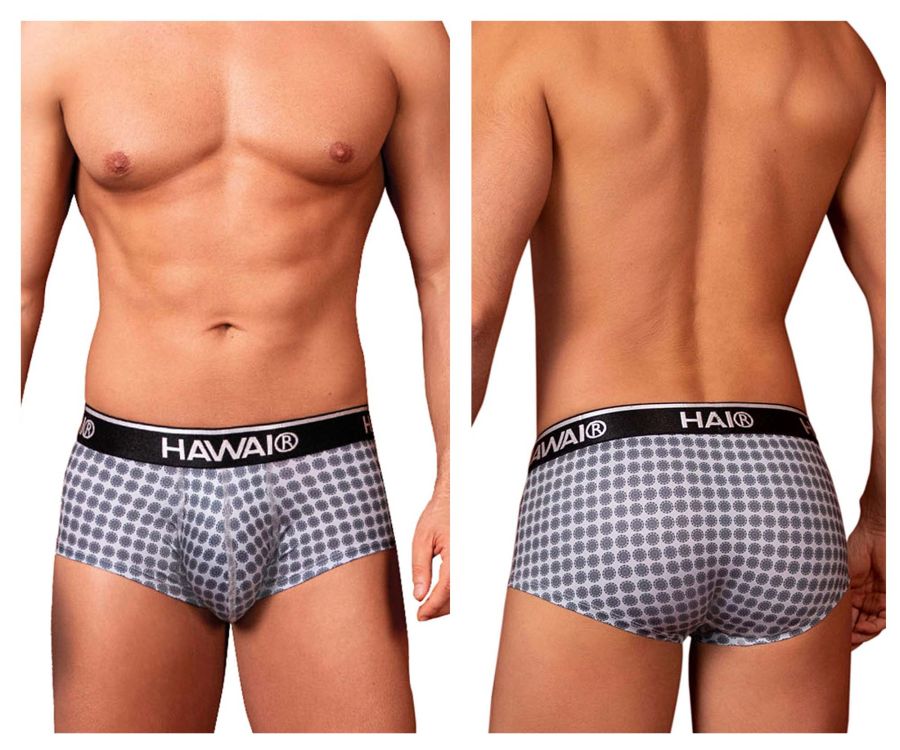 HAWAI 42430 Printed Briefs Grey