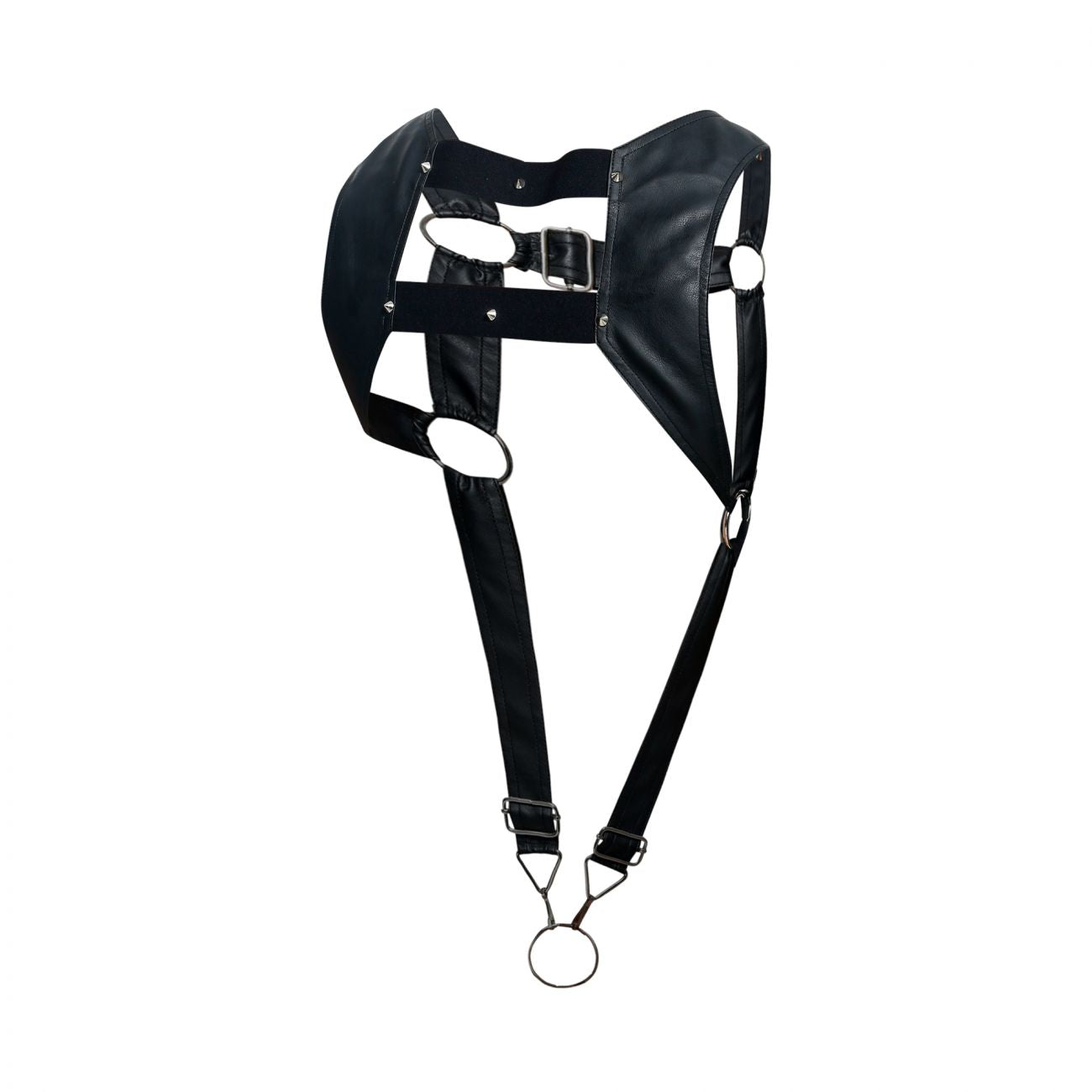 MaleBasics DMBL08 DNGEON Croptop Cockring Harness Black