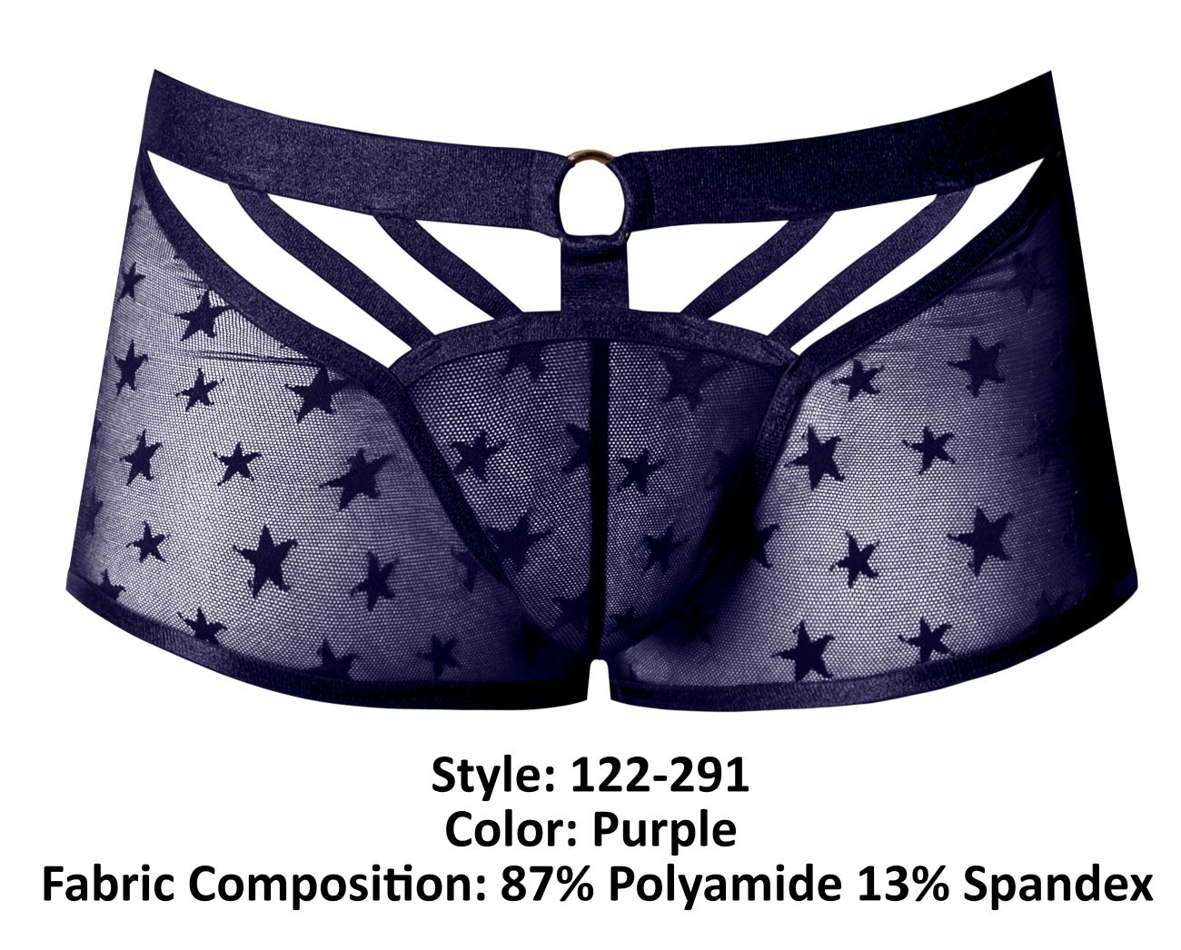 Male Power 122-291 Love Star Short with Ring Purple