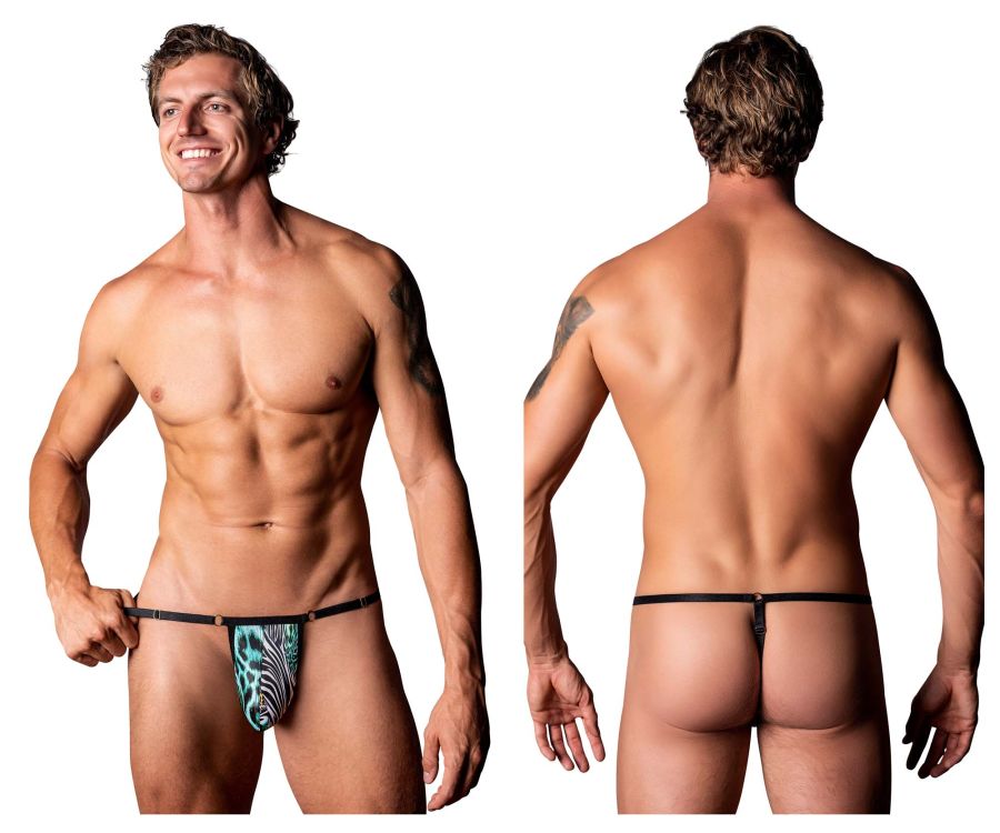 Male Power 451-295 Go Wild Adjustable G-String Printed