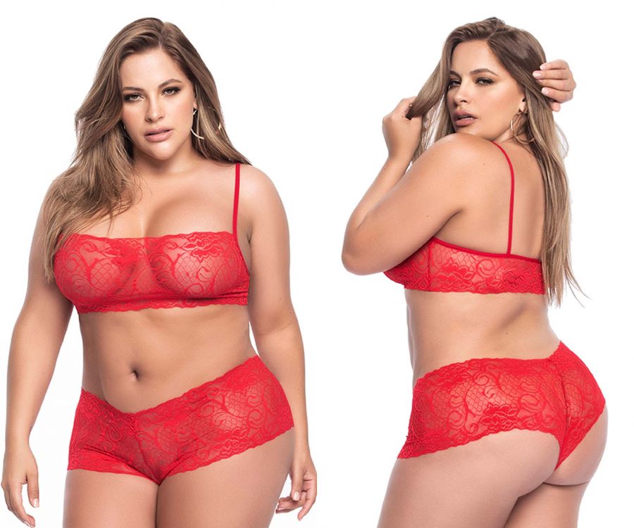 Mapale 206X Panty and Top Lace Set
