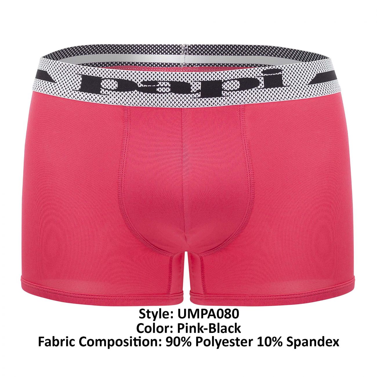 Papi UMPA080 2PK Microflex Brazilian Trunks Pink-Black