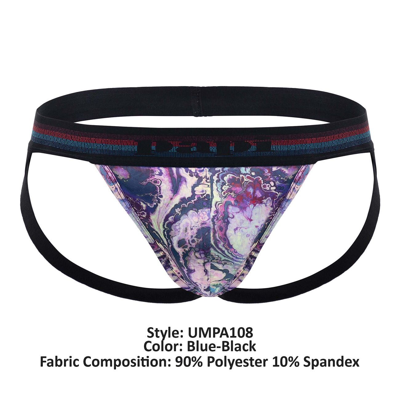 Papi UMPA108 2PK Microflex Performance Jockstrap Blue-Black