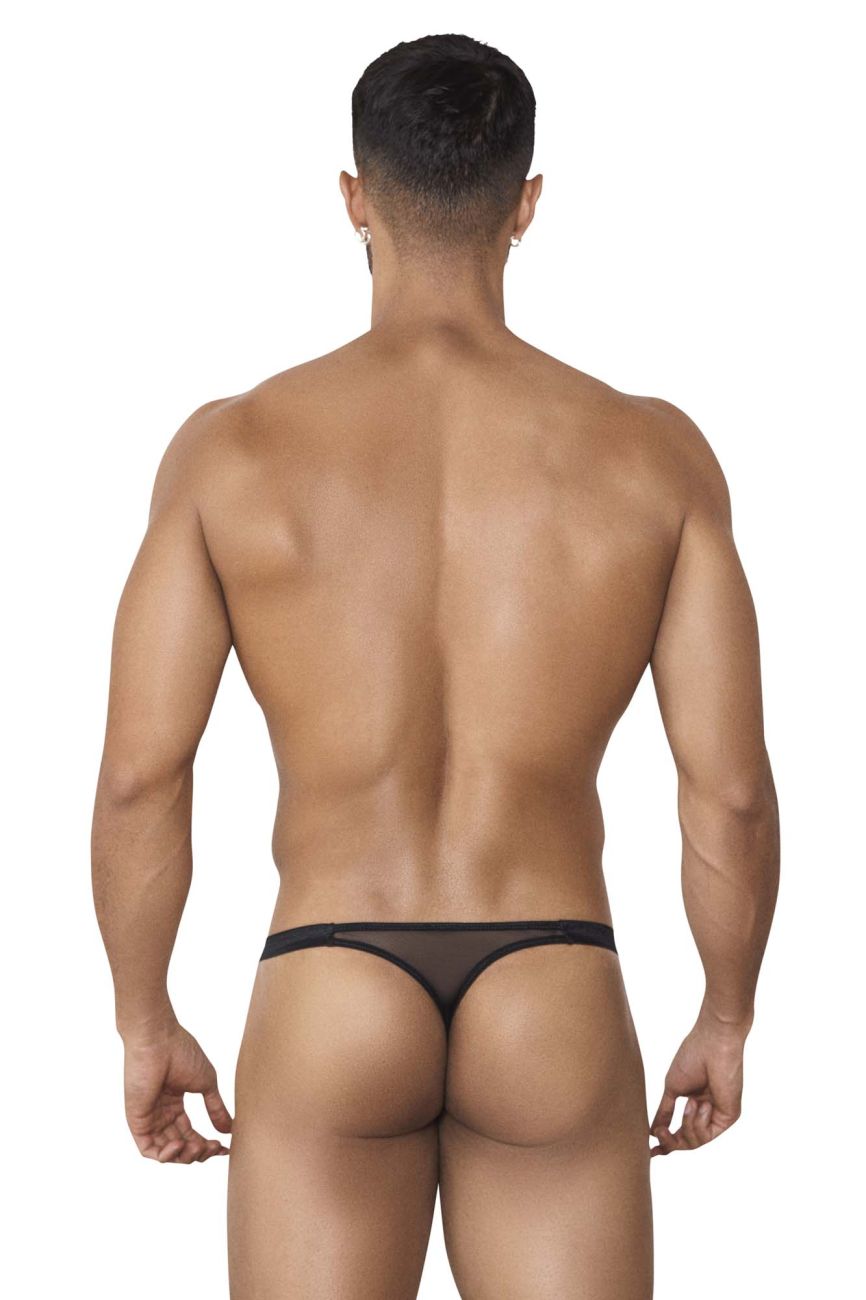 Pikante 1390 Sheer Gift Thongs Black