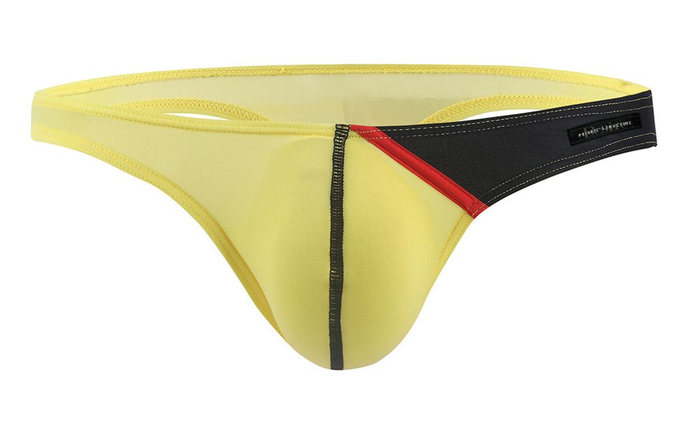 Private Structure DGUY4025 Desire Glaze G-String Yellow