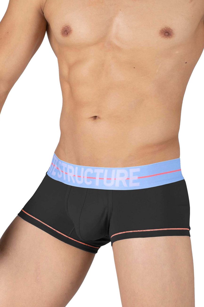 Private Structure MOUX4103 Mo Lite Mid Waist Trunks Black