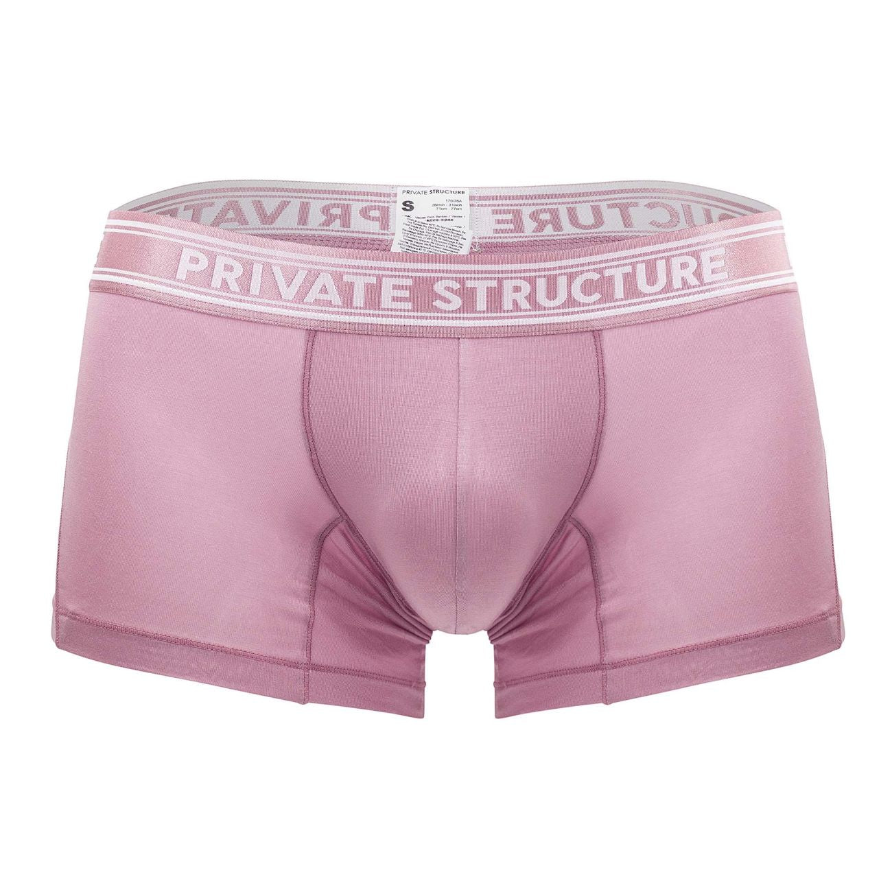 Private Structure PBUT4379 Bamboo Mid Waist Trunks Smoke Red