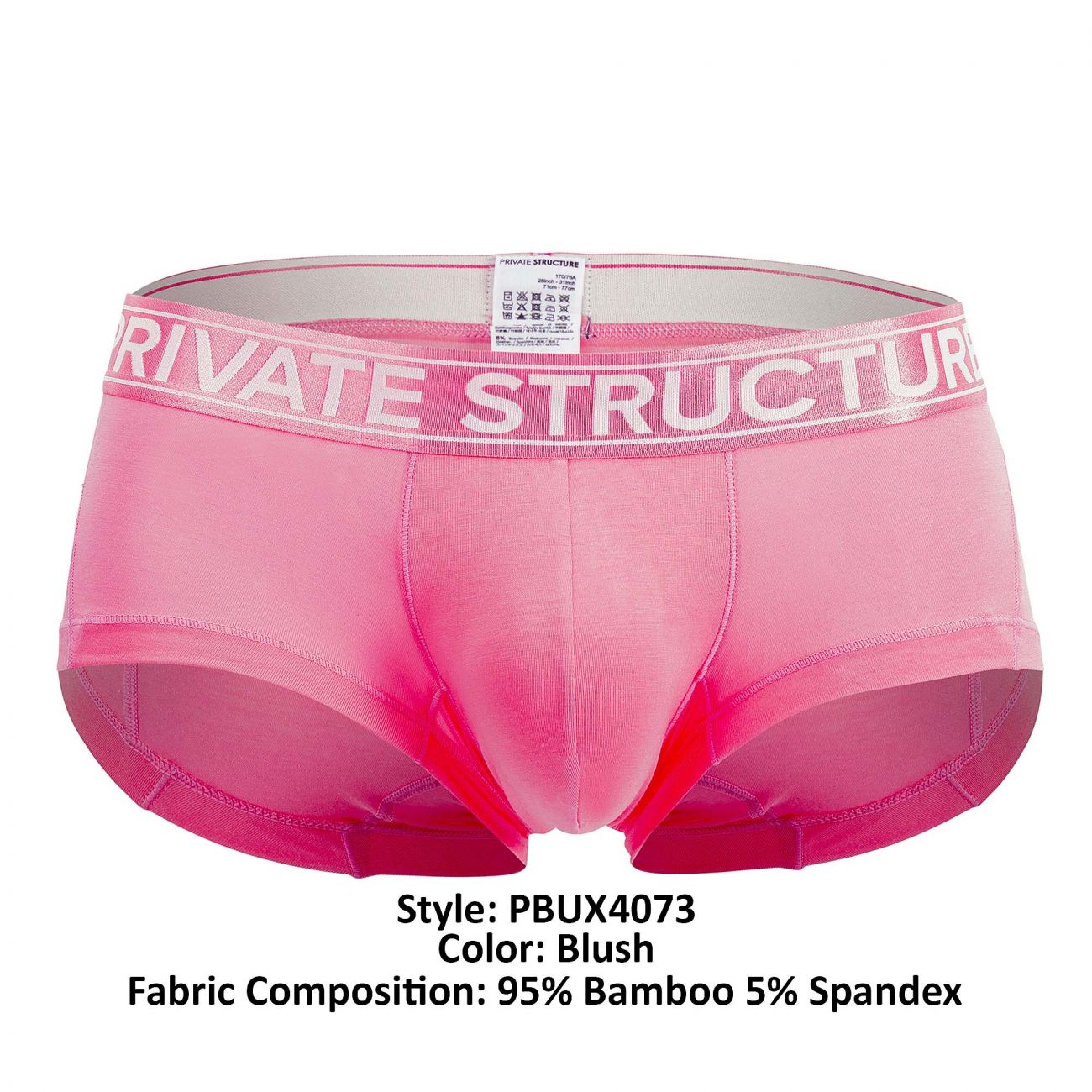 Private Structure PBUX4073 Platinum Bamboo Trunks Blush