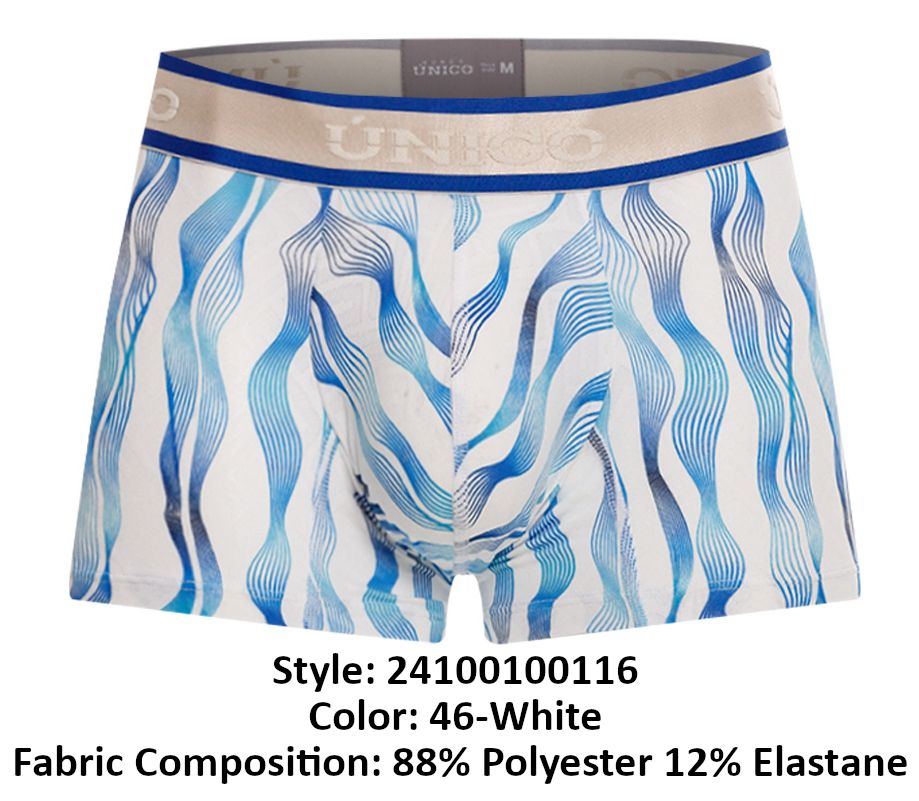 Unico 24100100116 Pomposo Trunks White Multi Coloured