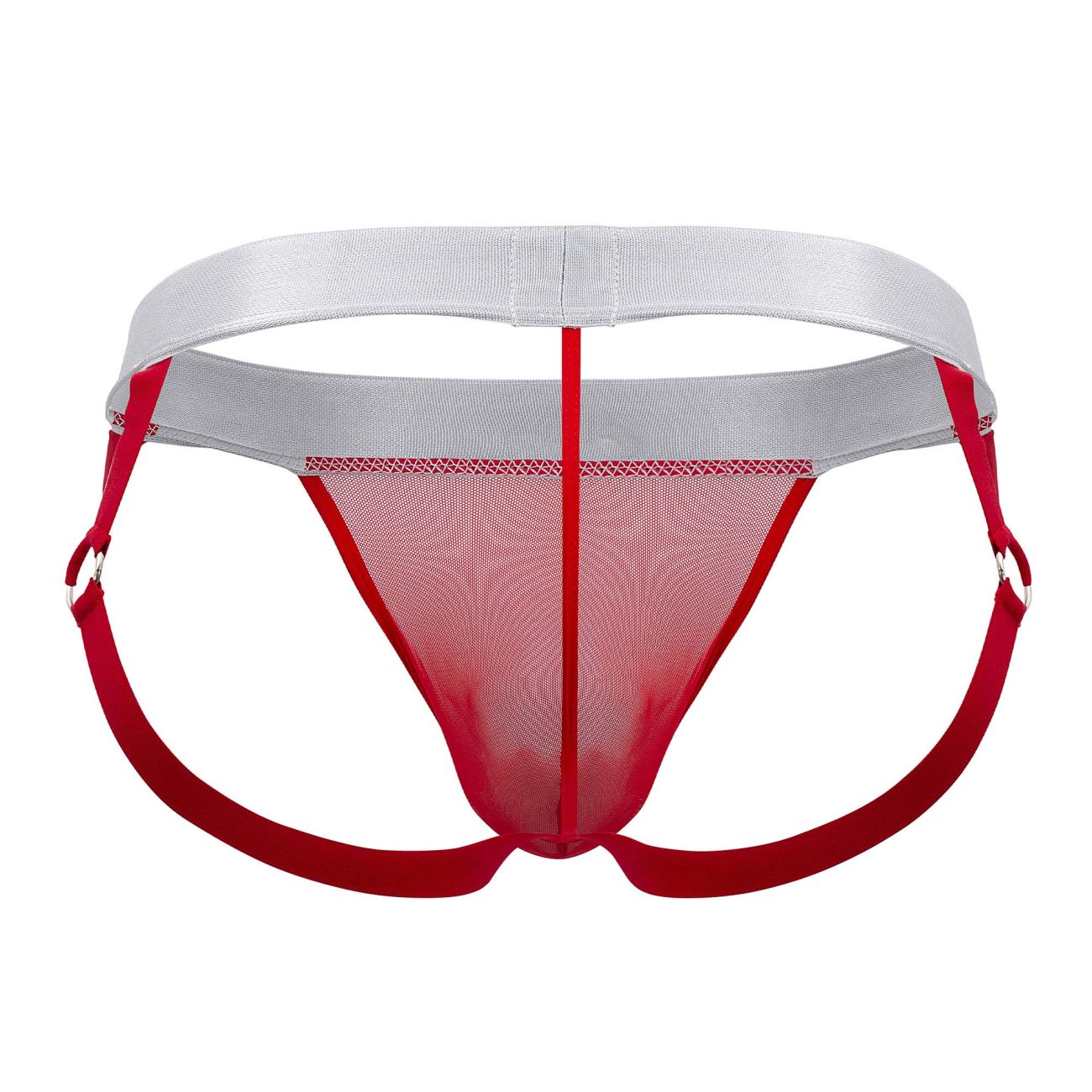 Xtremen 91134 Stylish Mesh Jockstrap Red