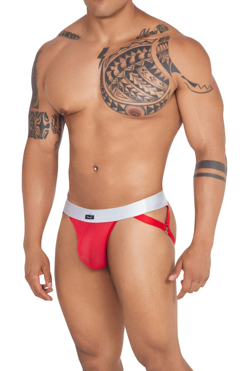 Xtremen 91134 Stylish Mesh Jockstrap Red