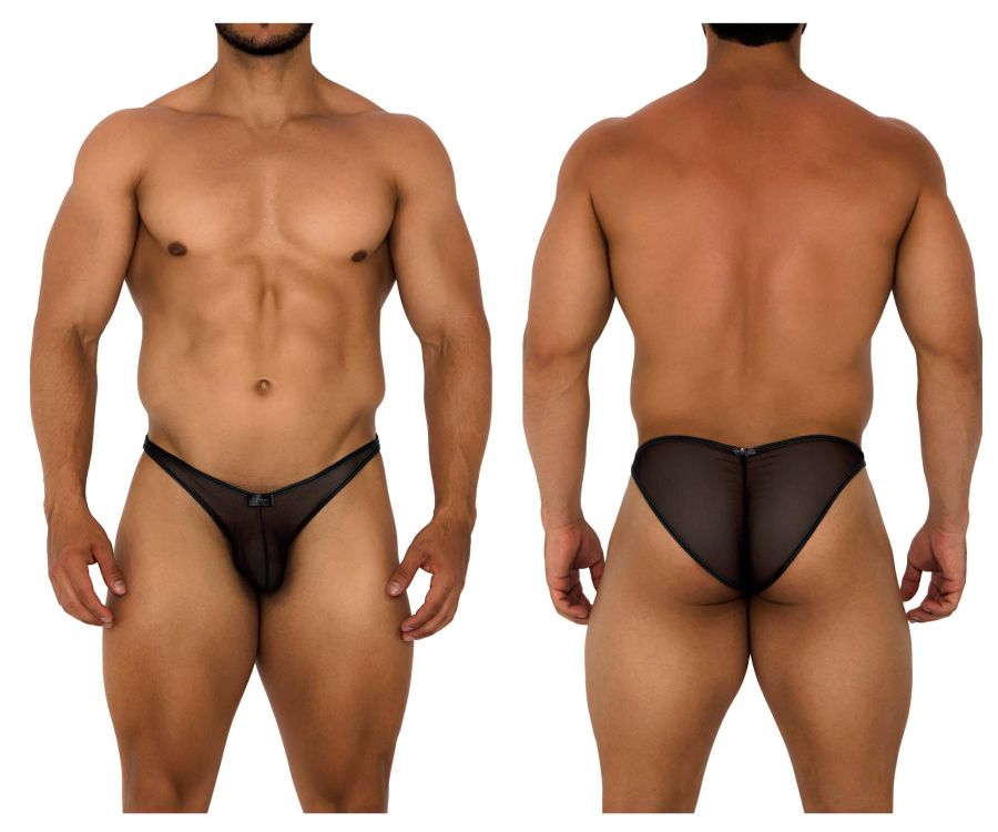 Xtremen 91187 Tulle Mesh Bikini Black