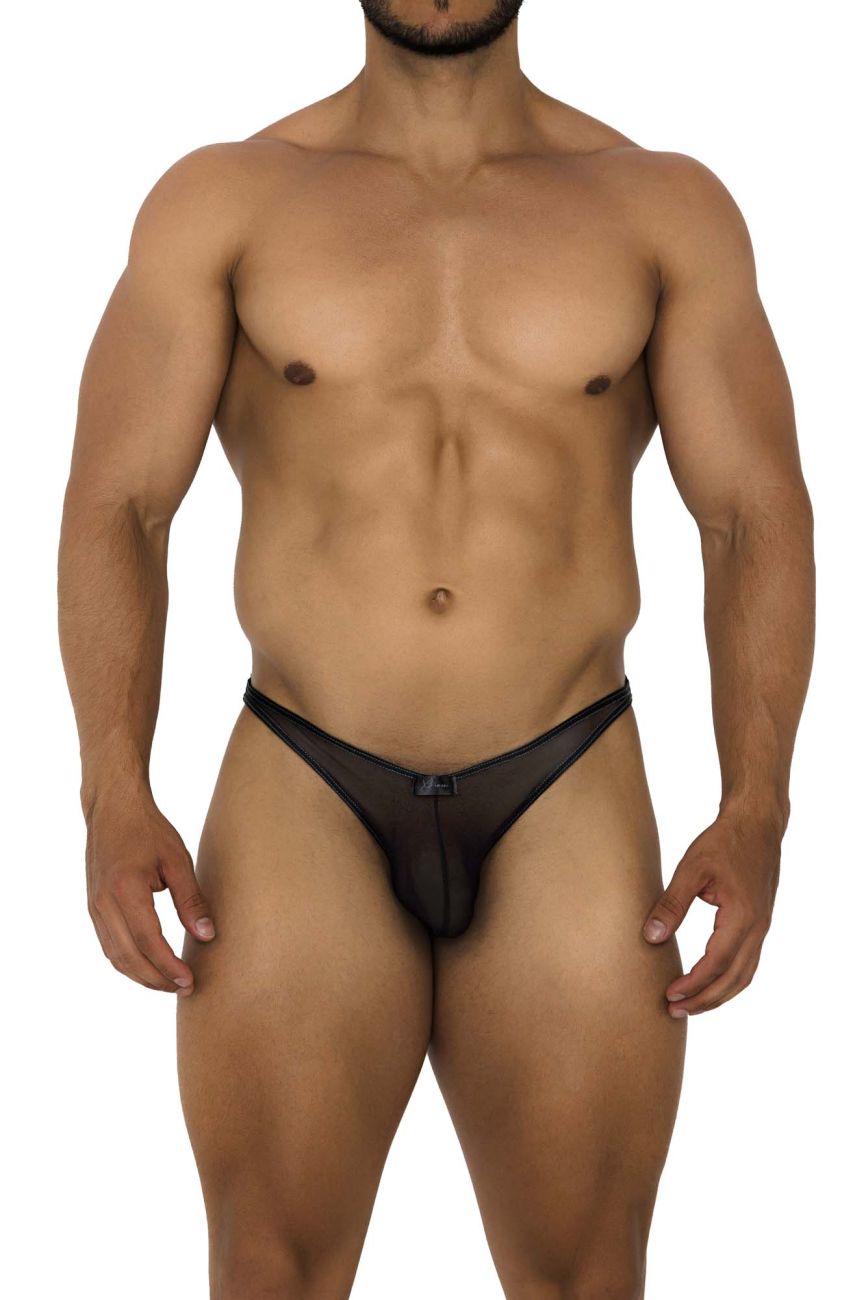 Xtremen 91187 Tulle Mesh Bikini Black