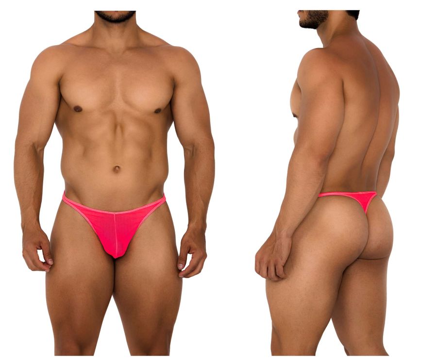 Xtremen 91189 Tulle Mesh Thongs Pink