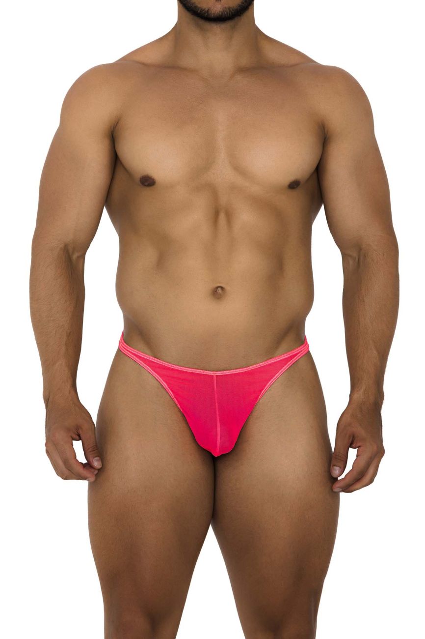 Xtremen 91189 Tulle Mesh Thongs Pink