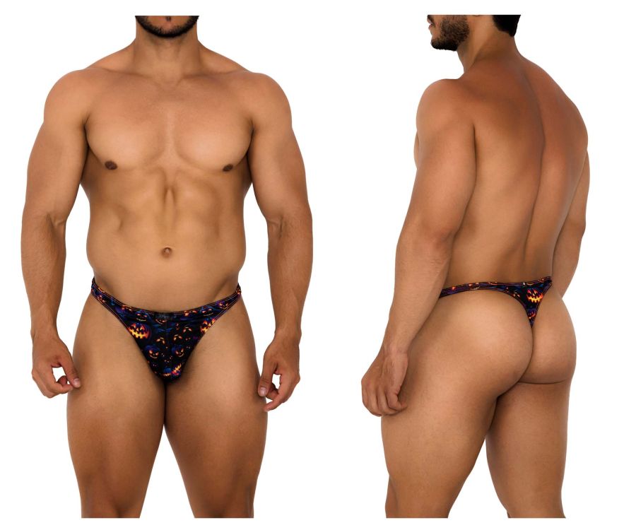 Xtremen 91194 Printed Thongs Halloween Pumpkins