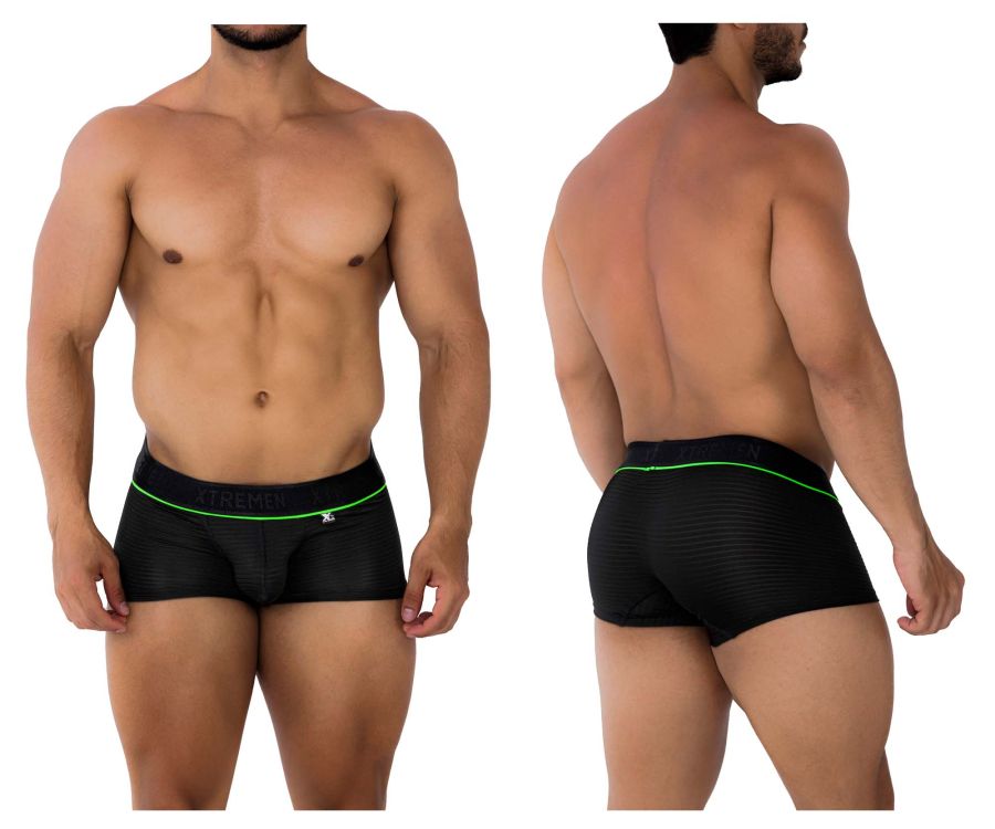 Xtremen 91196 Jacquard Trunks Black