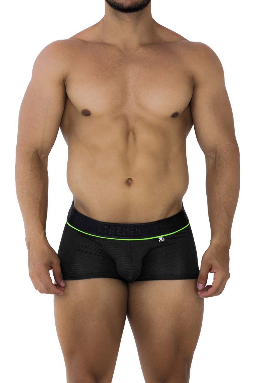 Xtremen 91196 Jacquard Trunks Black