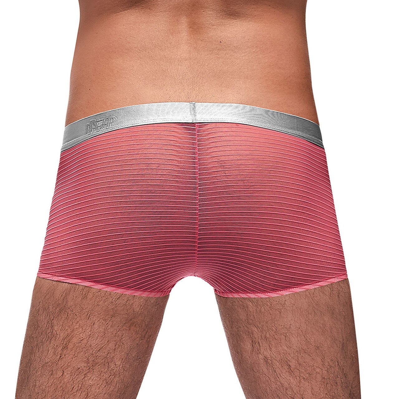 JCSTK - Mens Rib Mini Boxer Shorts Coral