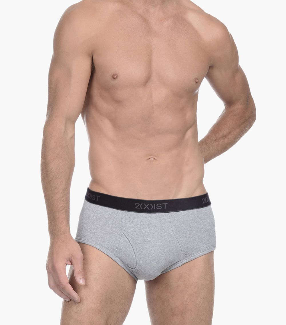 Jockey No Bunch Boxer Synthetic 2-pack (painterly Stripe Grey/lantern Grey)  Men's Underwear in Gray for Men