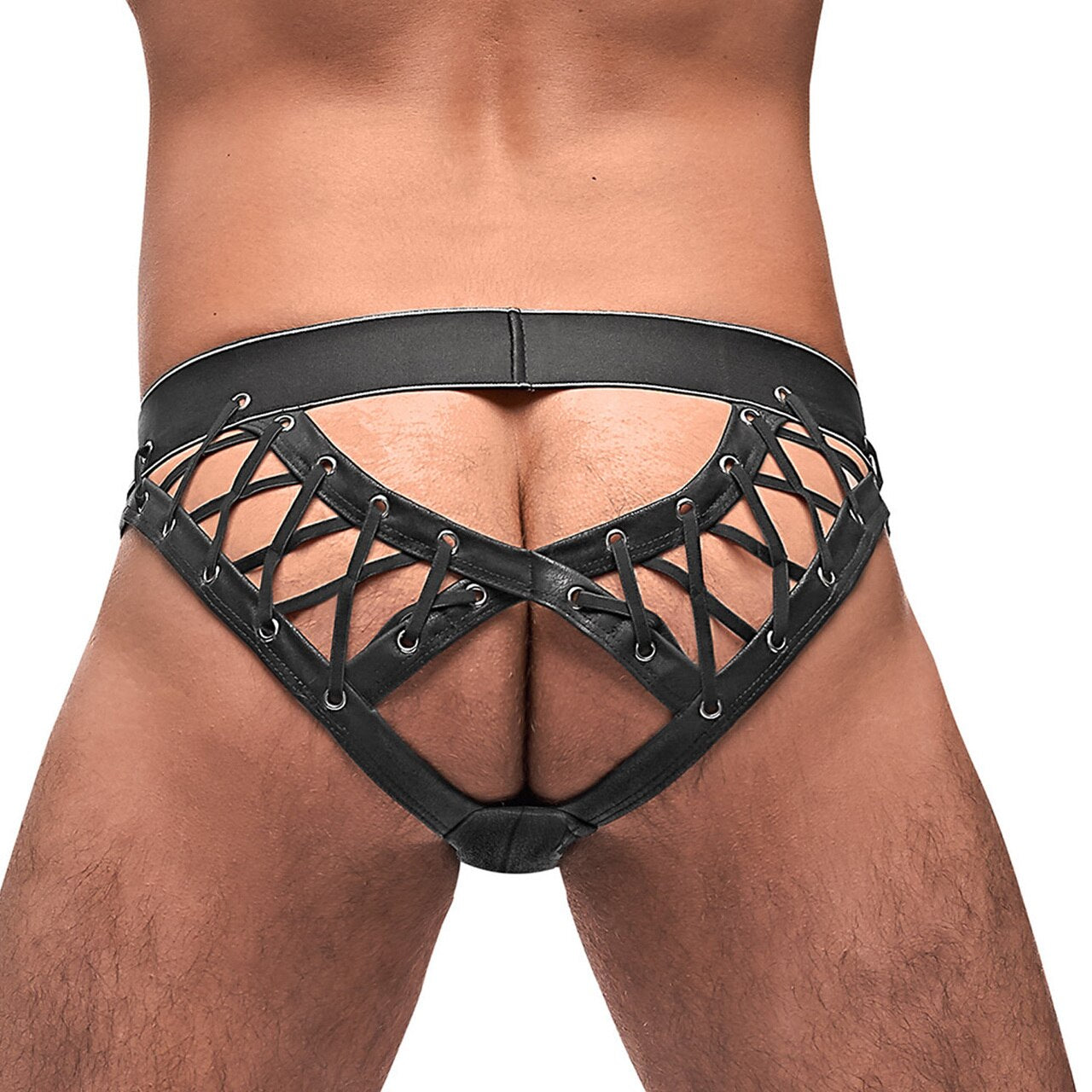 Mens Black Ice Moonshine Lace Up Brief