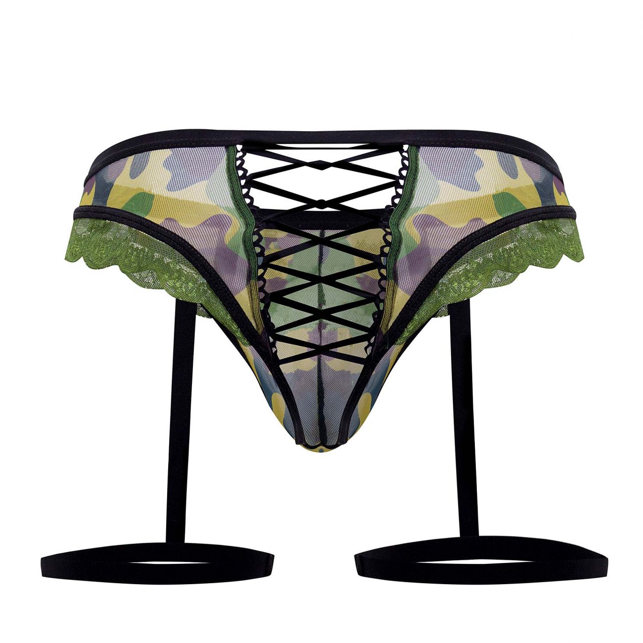 Shop the Stunning and Sexy Tie-Side Thongs - Blue Camo, Green Camo