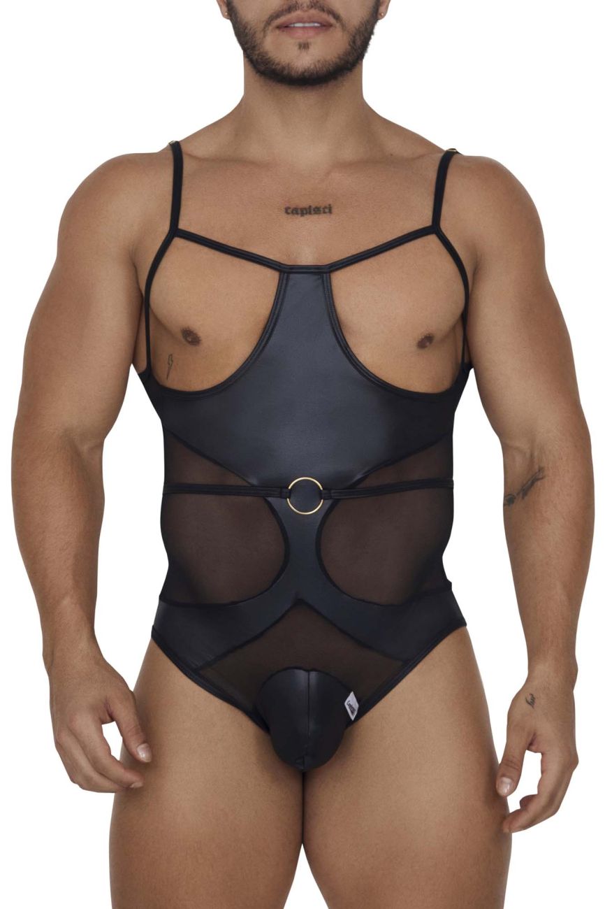 CandyMan 99670 Harness Bodysuit Black