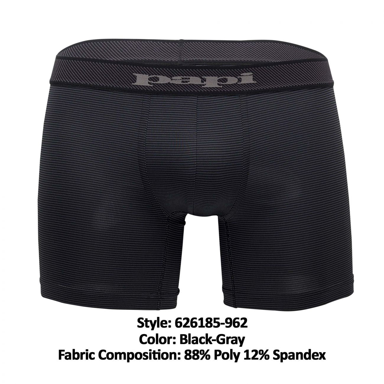 Papi Umpa088 2pk Microflex Brazilian Boxer Briefs Turquoise-black