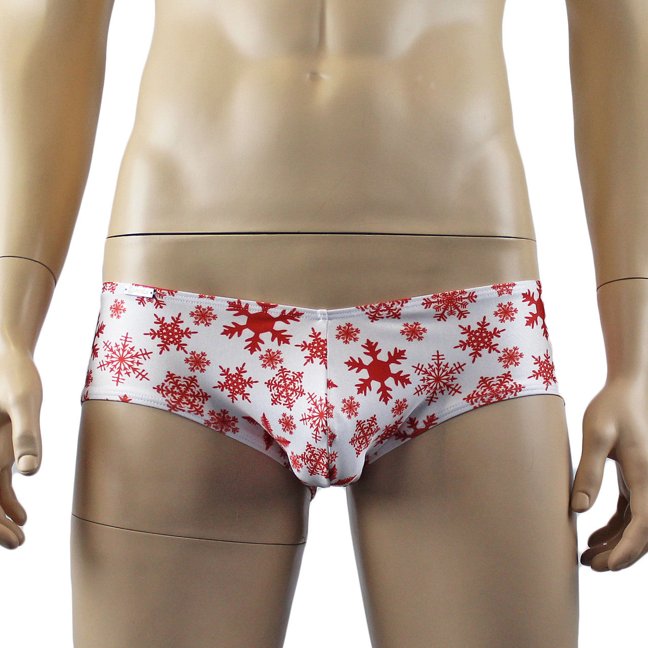 SALE - XMAS GIFT - Mens Christmas Diamond Printed Boxer Shorts with  Decorated Pouch Front Black and White