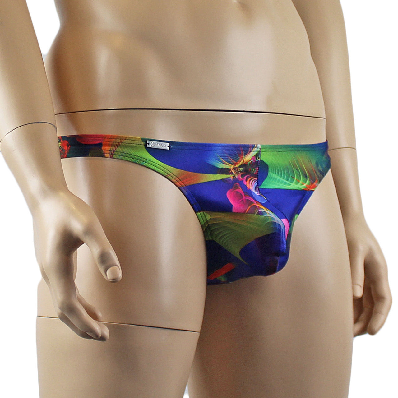 Mens Festival Playtime Mini Low Rise Party Thong Underwear Multicoloured