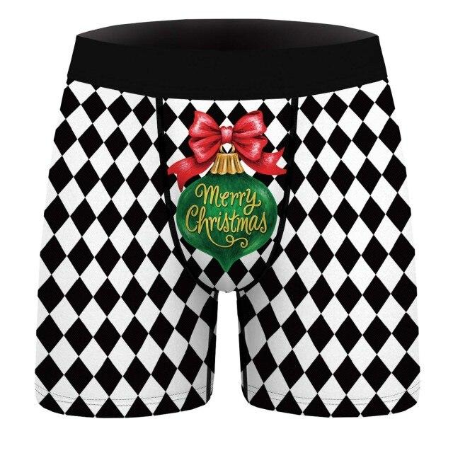 Men's Custom Face Boxer Shorts - Christmas SnowXS/S/M/L/XL/XXL/XXXL  Size&Multiple Colour Available - MyCustomTireCover