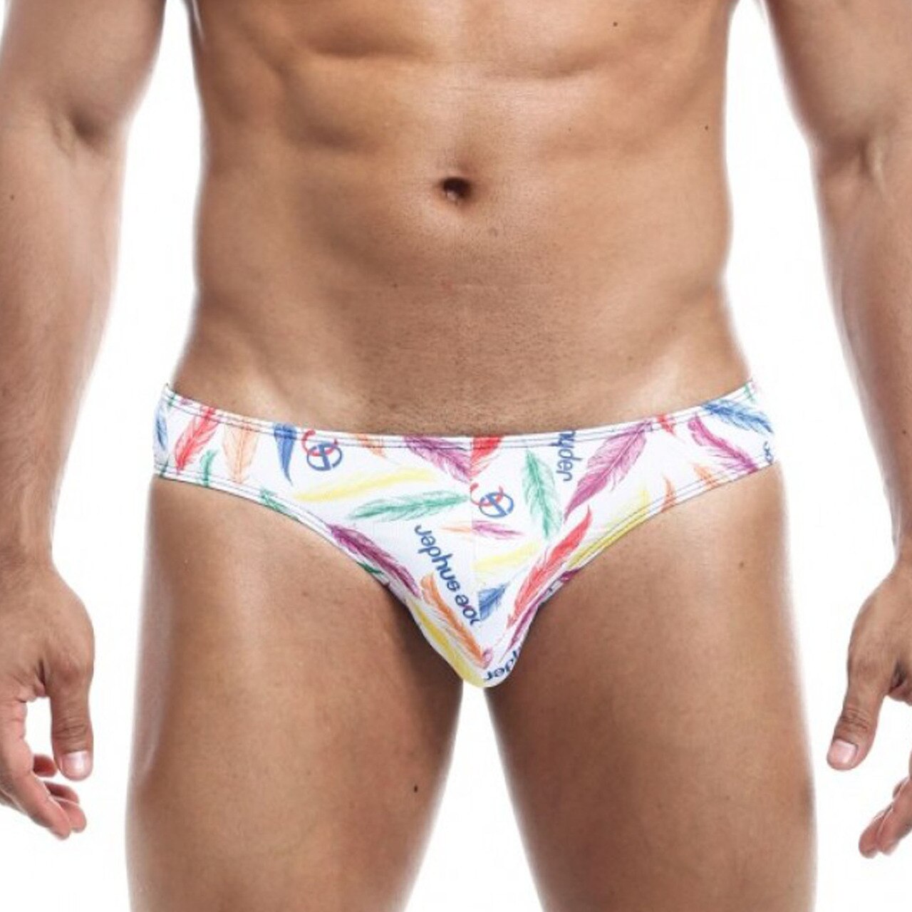 SALE - Mens Joe Snyder Polyester Bikini Brief Feathers